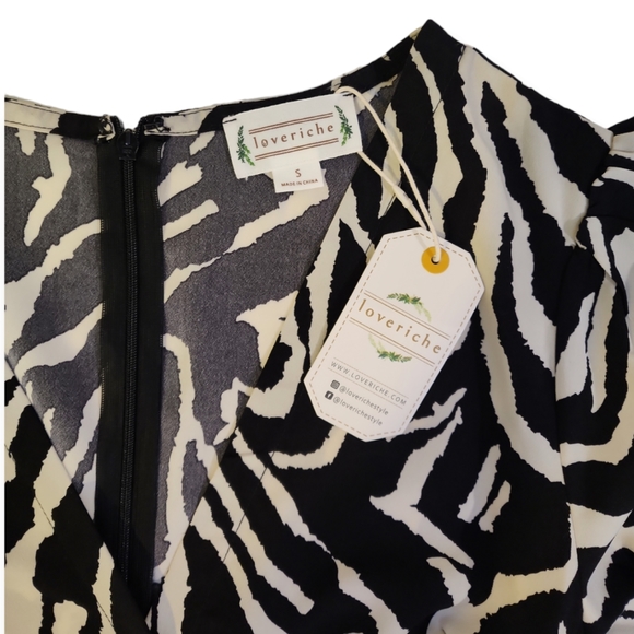 LoveRiche Animal Print Ruffled Mini Dress - Picture 2 of 10